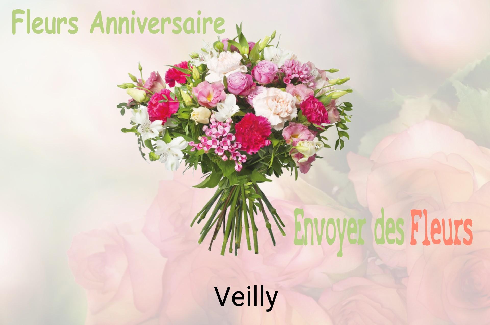 Bouquet de fleurs d’anniversaire livré à Veilly