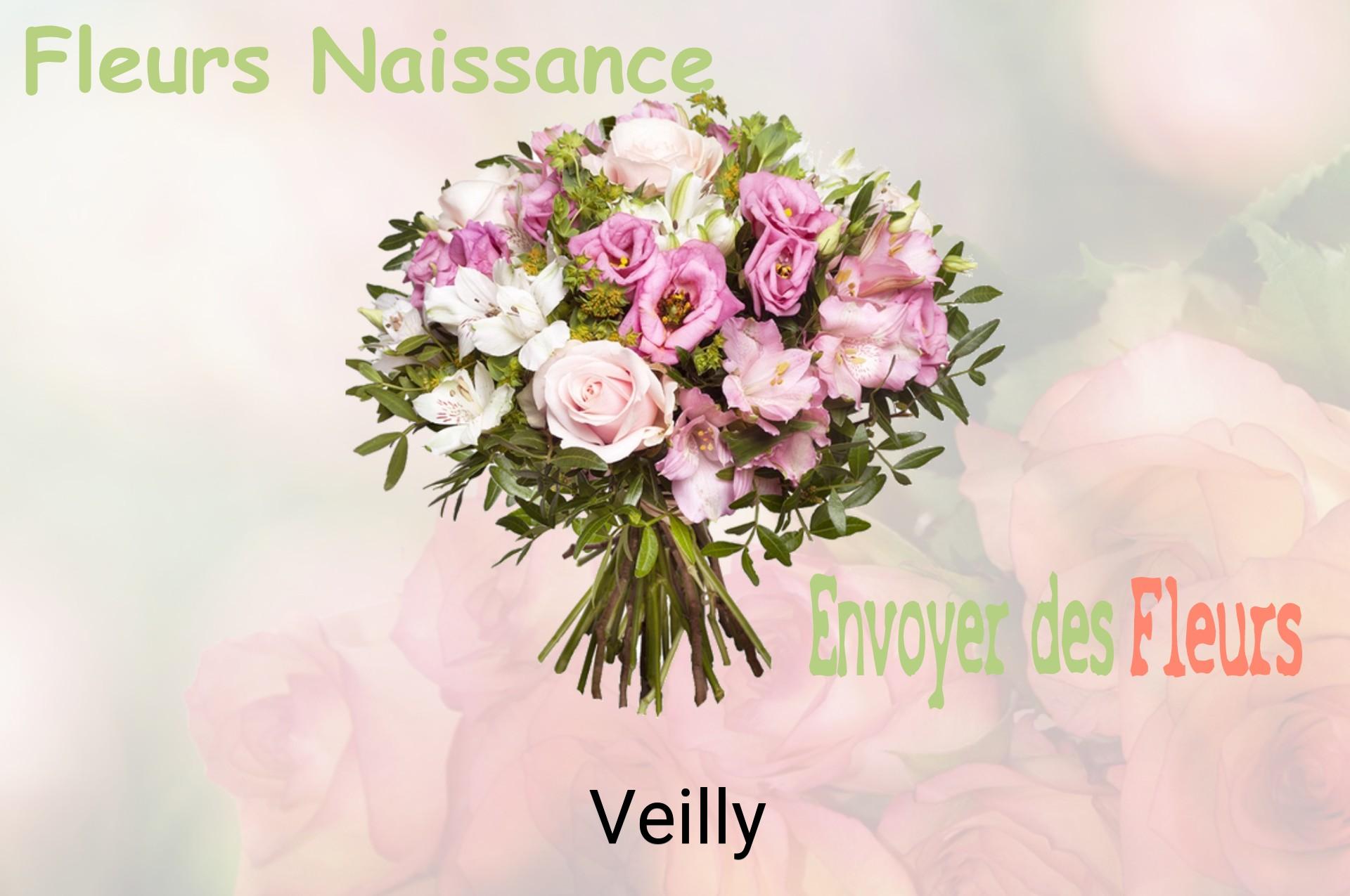 Bouquet de fleurs de naissance livré à Veilly